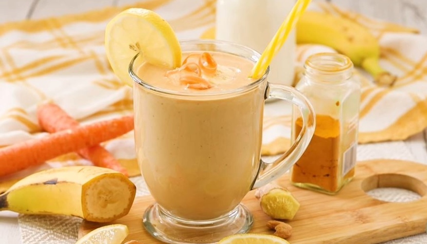 Carrot Banana Protein Smoothie