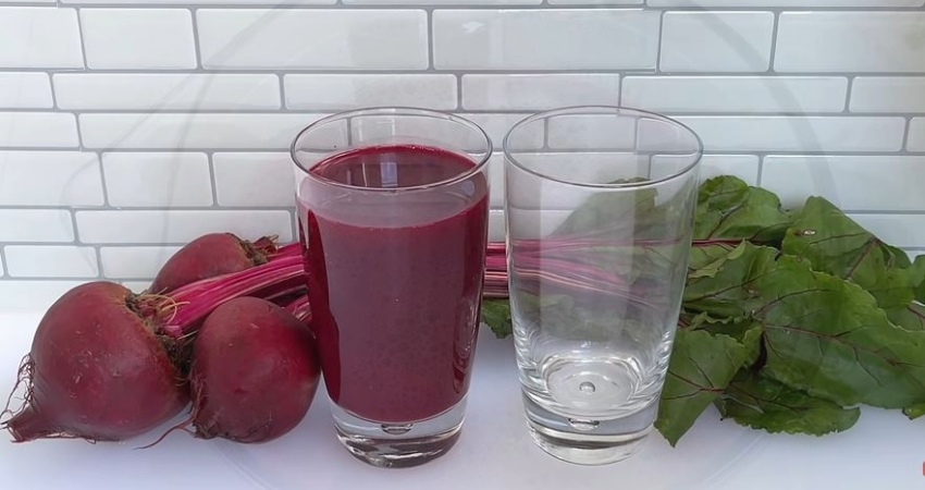 Fresh beetroot juice having health benefits